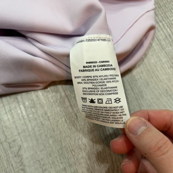🟡SOLD🟡Nike Yoga Luxe Women's Shelf-Bra Workout Tank in Lavender Purple 3X NWT - Picture 6 of 7